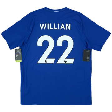 2017-18 Chelsea Player Issue Home Shirt Willian #22 (XL)