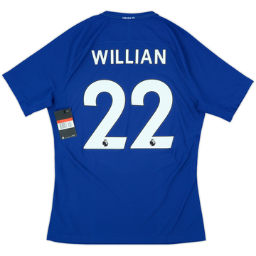 2017-18 Chelsea Player Issue Home Shirt Willian #22 (L)