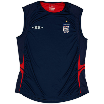 2006-07 England Umbro Training Vest - 9/10 - (L)