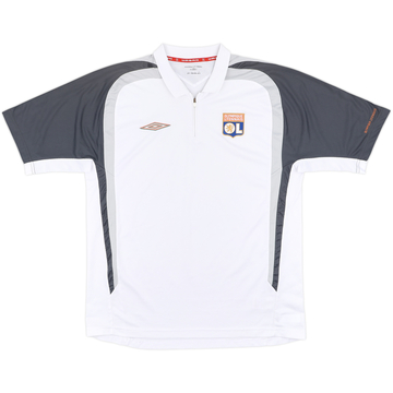 2007-08 Lyon Umbro 1/4 Zip Training Shirt - 8/10 - (L)