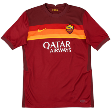 2020-21 Roma Home Shirt - 8/10 - (XL.Boys)