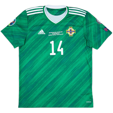 2019 Northern Ireland Player Issue Home Shirt #14 - 8/10 - (L)