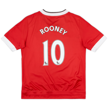 2015-16 Manchester United Home Shirt Rooney #10 - 8/10 - (M.Boys)