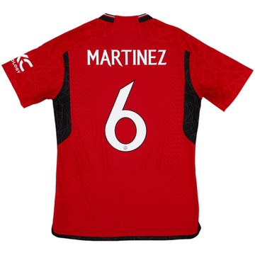 2023-24 Manchester United Authentic Home Shirt Martinez #6 - 10/10 - (M)