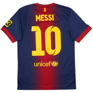2012-13 Barcelona Home Shirt Messi #10 - 7/10 - (S)