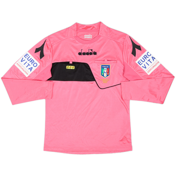 2018-19 Italy Diadora Referee L/S Shirt - 9/10 - (XS)
