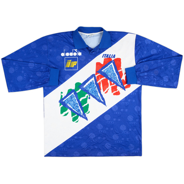 1994 Italy Diadora Training L/S Shirt - 8/10 - (L)