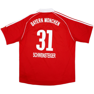 2005-06 Bayern Munich Home Shirt Schweinsteiger #31 - 6/10 - (XL)