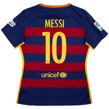 2015-16 Barcelona Home Shirt Messi #10 - 10/10 - (Women's M)