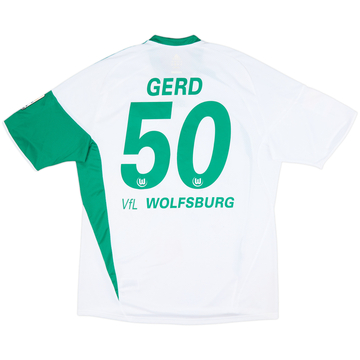 Camiseta de local del Wolfsburg 2009-10 firmada por la plantilla Gerd #50 - 7/10 - (XL)