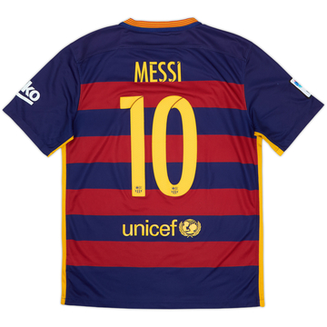 2015-16 Barcelona Home Shirt Messi #10 - 8/10 - (M)