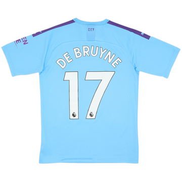 2019-20 Manchester City Home Shirt De Bruyne #17 - 8/10 - (S)