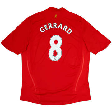 2008-10 Liverpool Home Shirt Gerrard #8 - 5/10 - (XL)