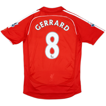 2006-08 Liverpool Home Shirt Gerrard #8 - 6/10 - (S)