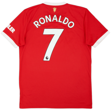 2021-22 Manchester United Home Shirt Ronaldo #7 - 8/10 - (M)
