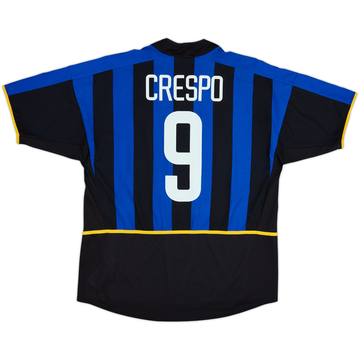 2002-03 Inter Milan Home Shirt Crespo #9 - 6/10 - (XL)