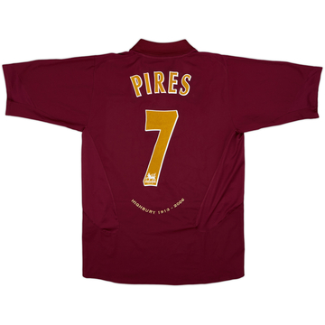 2005-06 Arsenal Home Shirt Pires #7 - 8/10 - (L)