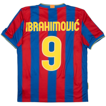 2009-10 Barcelona Home Shirt Ibrahimovic #9 - 8/10 - (S)