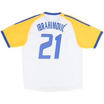 2002-03 Sweden Away Shirt Ibrahimovic #21 - 8/10 - (XXL)