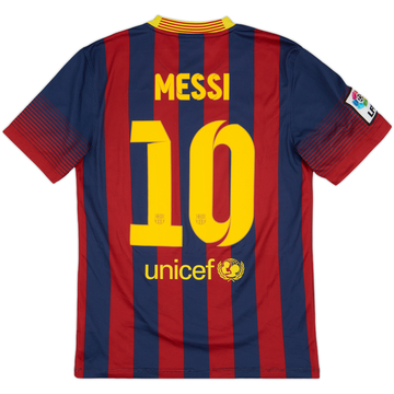 2013-14 Barcelona Home Shirt Messi #10 - 7/10 - (S)