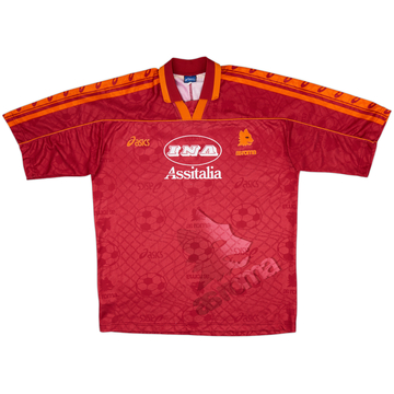 1995-96 Roma Home Shirt - 8/10 - (XL)