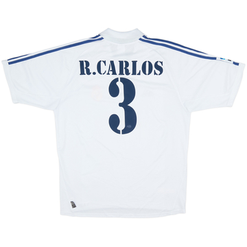 2001 Real Madrid Home Shirt R.Carlos #3 - 8/10 - (L)