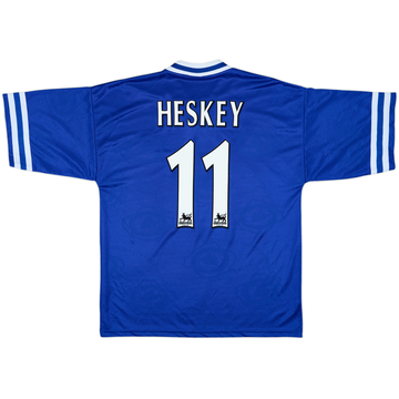 1996-98 Leicester Home Shirt Heskey #11 - 8/10 - (L)