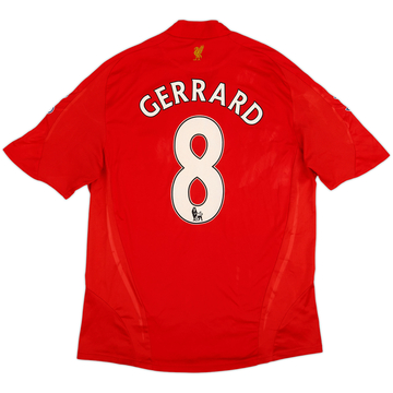 2008-10 Liverpool Camiseta Local Gerrard #8 - 6/10 - (L)