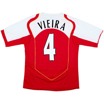 2004-05 Arsenal Home Shirt Vieira #4 - 8/10 - (S)