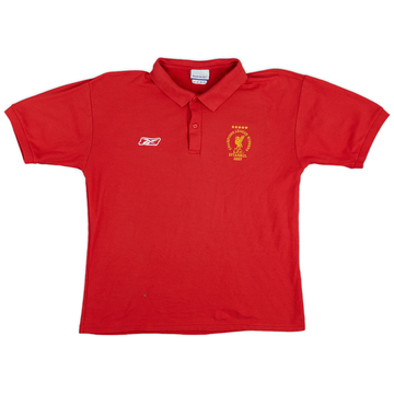 2005-06 Liverpool CL Winners Reebok Polo Shirt - 8/10 - (M)