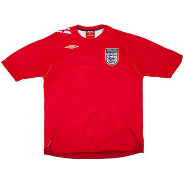 2006-08 England Away Shirt - 5/10 - (XL)
