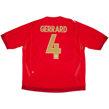 2006-08 England Away Shirt Gerrard #4 - 10/10 - (3XL)