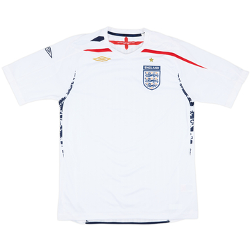 2007-09 England Home Shirt - 5/10 - (L)