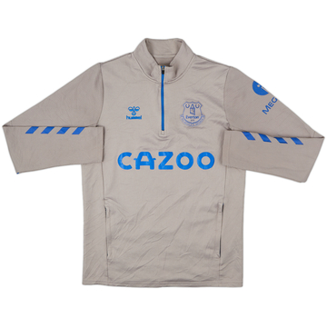 2021-22 Everton Hummel 1/4 Zip Drill Top - 8/10 - (S)