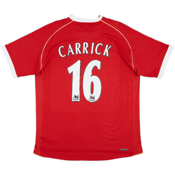 2006-07 Manchester United Home Shirt Carrick #16 - 6/10 - (M)