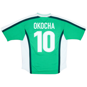 1998-00 Nigeria Home Shirt Okocha #10 - 8/10 - (L)