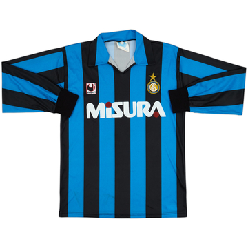 1989-90 Inter Milan Home L/S Shirt - 7/10 - (M)