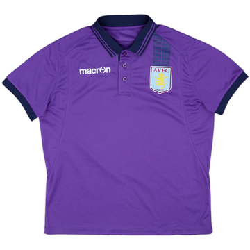 2014-15 Aston Villa Macron Polo Shirt - 8/10 - (M)