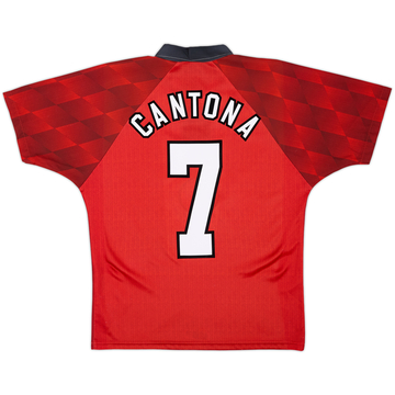 1996-98 Manchester United Home Shirt Cantona #7 - 9/10 - (Y)