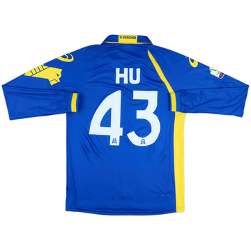 2011-12 Hellas Verona Match Issue Coppa Italia GK/Home Shirt Hu #43