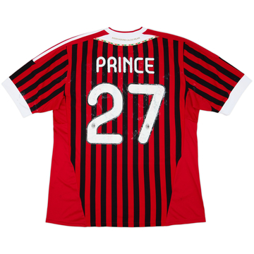 2011-12 AC Milan Home Shirt Prince #27 - 4/10 - (XL)