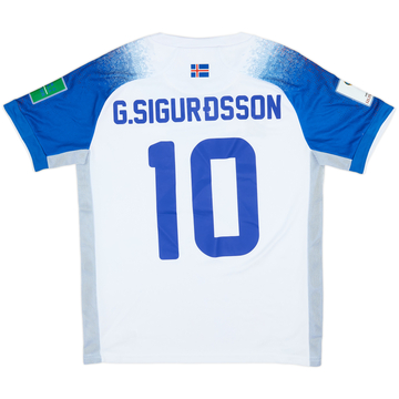 2018-19 Iceland Away Shirt G.Sigurdsson #10 - 8/10 - (S)
