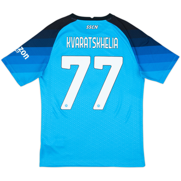 2022-23 Napoli Home Shirt Kvaratskhelia #77 - 9/10 - (L)