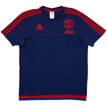 2015-16 Manchester United adidas Cotton Tee - 9/10 - (M)