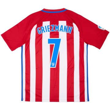 2016-17 Atletico Madrid Home Shirt Griezmann #7 - 6/10 - (L)