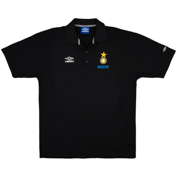 1995-96 Inter Milan Umbro Polo Shirt - 8/10 - (XL)