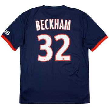 2013-14 Paris Saint-Germain Home Shirt Beckham #32 - 10/10 - (M)