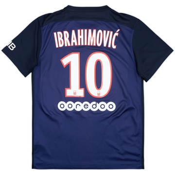 2015-16 Paris Saint-Germain Home Shirt Ibrahimovic #10 - 7/10 - (M)