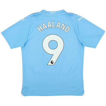 2023-24 Manchester City Home Shirt Haaland #9 - 8/10 - (M)