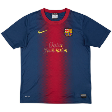 2012-13 Barcelona Basic Home Shirt - 4/10 - (L.Boys)